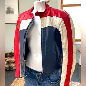 Vintage Leather Motorcycle Jacket